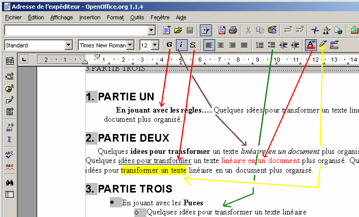 OpenOffice - polices OpenOffice - polices